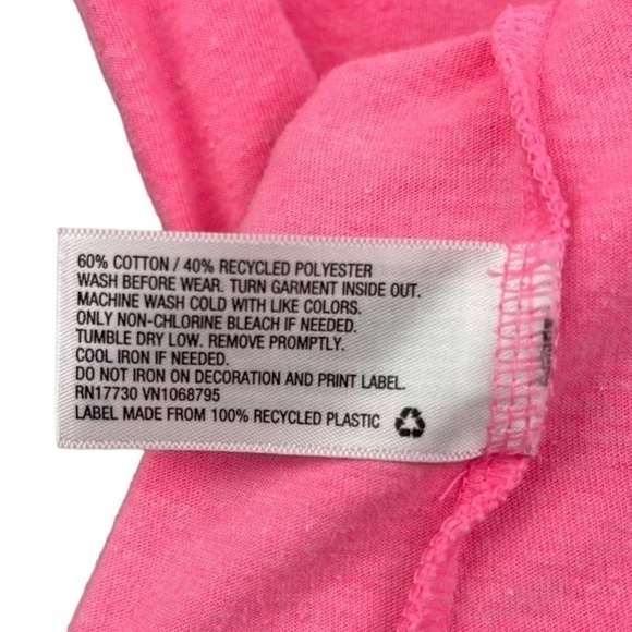 Cat‎ & Jack Pink Short Sleeve Shirt With Sequin Dog Design Size 7/8 Girl's - Picture 5 of 5